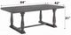 ACME Furniture Bernard Weathered Gray Oak Dining Table-2