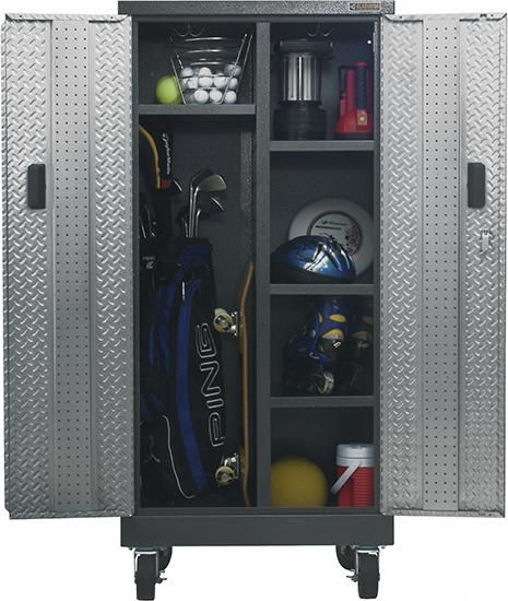 Gladiator® Premier Silver Tread Pre-Assembled Tall Gearlocker-2