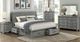 Homelegance® Logandale Antique Gray King Sleigh Storage Bed-1