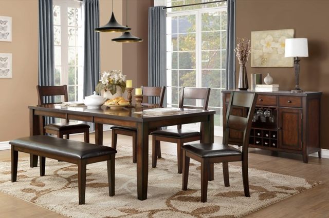 Homelegance® Mantello Cherry/Dark Brown Bench-1