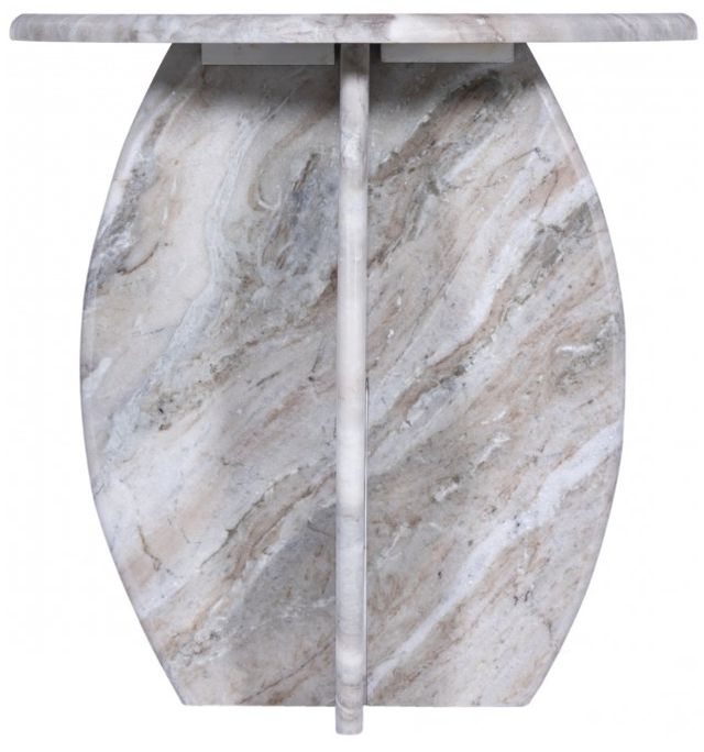 Meridian Furniture Formentera Brown Marble End Table-2