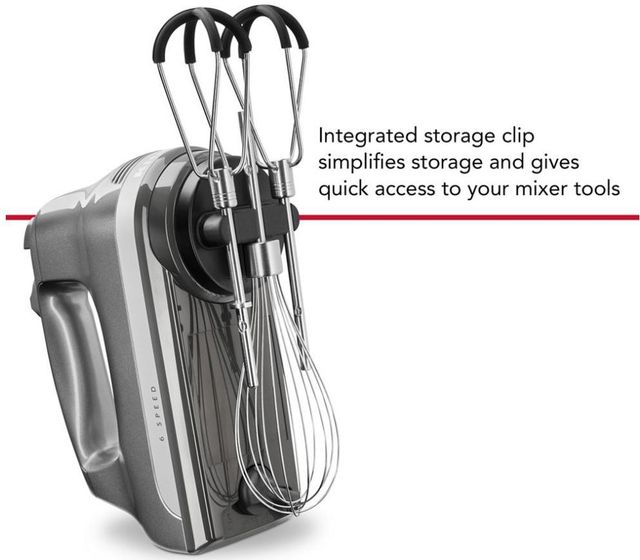 KitchenAid® 6 Speed Contour Silver Hand Mixer-2