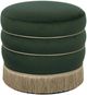 TOV Furniture Lakka Green Velvet Ottoman-3