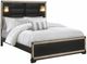 Global Furniture USA Blake 4-Piece Black/Gold King Bedroom Set-1