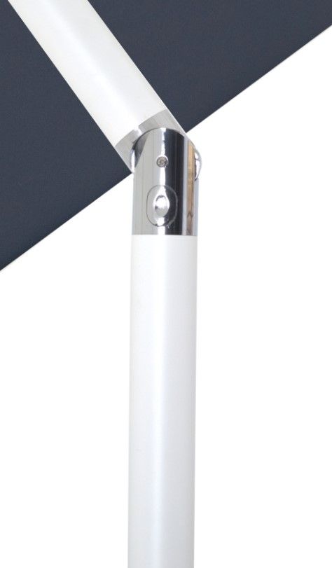 Meridian Furniture Fiji Matte White/Navy Aluminum Outdoor Patio Umbrella-4