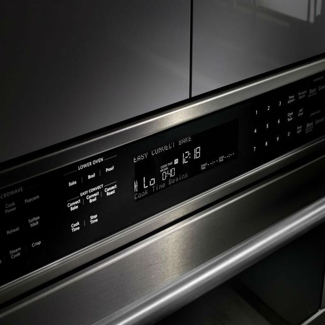 KitchenAid® 27" Black Stainless Steel with PrintShield™ Finish Electric Built In Oven/Microwave Combo-3