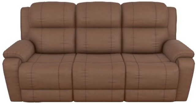 La-Z-Boy® Dorian Mocha Leather Power Reclining Sofa with Headrest-1