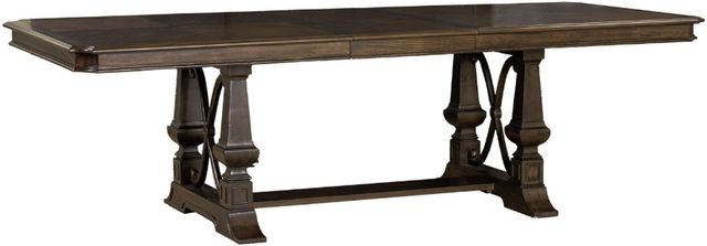 Liberty Furniture Provence Park 7-Piece Chateau Brown/Cream Optional Trestle Dining Table Set-1