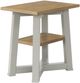 Riverside Furniture Beaufort Gray Skies/Timeless Oak Chairside Table-0