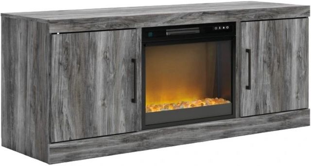 Baystorm TV Stand with Fireplace - Gray Baystorm TV Stand with Fireplace - Gray