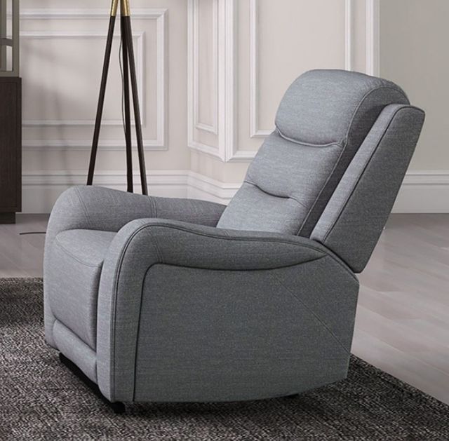 Furniture of America® Matthias Gray Manual Recliner-1