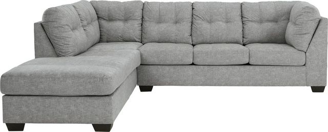 Benchcraft® Falkirk 2-Piece Steel Left-Arm Facing Full Sofa Sleeper Sectional and Chaise-1