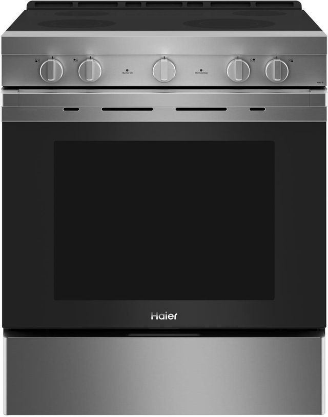 Haier 30" Stainless Steel Slide In Electric Range-1