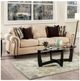 Furniture of America® Kailyn Sand and Brown Sofa-0