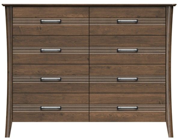 Country View Woodworking Westroom Bedroom Brown Maple 56" Dresser-0