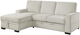 Homelegance® Morelia 2-Piece Beige Left-Arm Facing Pull-out Sleeper Sectional and Chaise-3