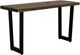 International Furniture Direct Zaphiro Brown Top Sofa Table with Black Base-0