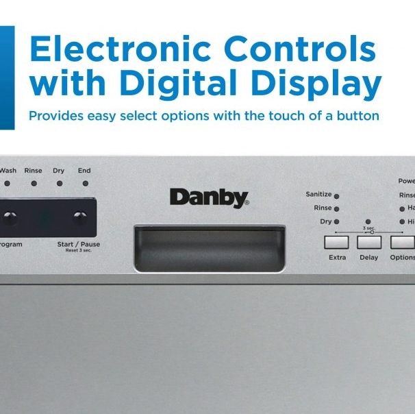 Danby® 18" Stainless Steel Built In Dishwasher-3