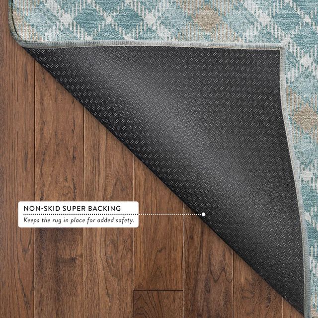 Dalyn™ Rug Company Soft Essentials SE3 Teal 5'x8' Area Rug-3