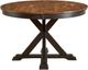 A-America® Stormy Ridge Chicory Oval Extension Dining Table with Slate Black Base-0