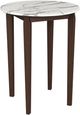Zuo® Modern Vernon White Bar Table with Walnut Base-0