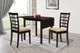Coaster® Kelso 3-Piece Cappuccino Dining Table Set-1