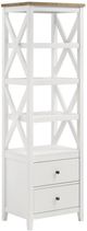 Coaster® Angela Brown/White Media Tower-0
