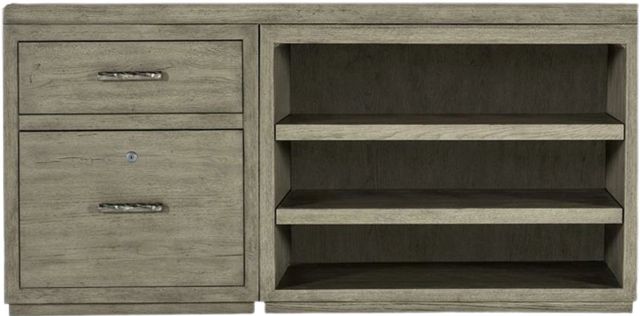 Hooker® Furniture Linville Falls Mink 60" Credenza Small File and Open Shelves-1