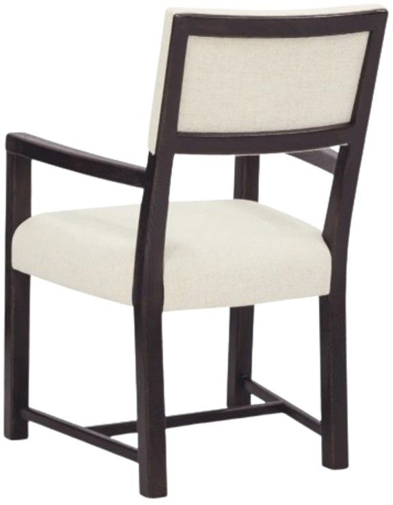Hooker® Furniture Driftwood Burnt Timber/Lovegood Bisque Dining Arm Chair-2