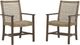 Signature Design by Ashley® Germalia Brown Outdoor Dining Arm Chair-1