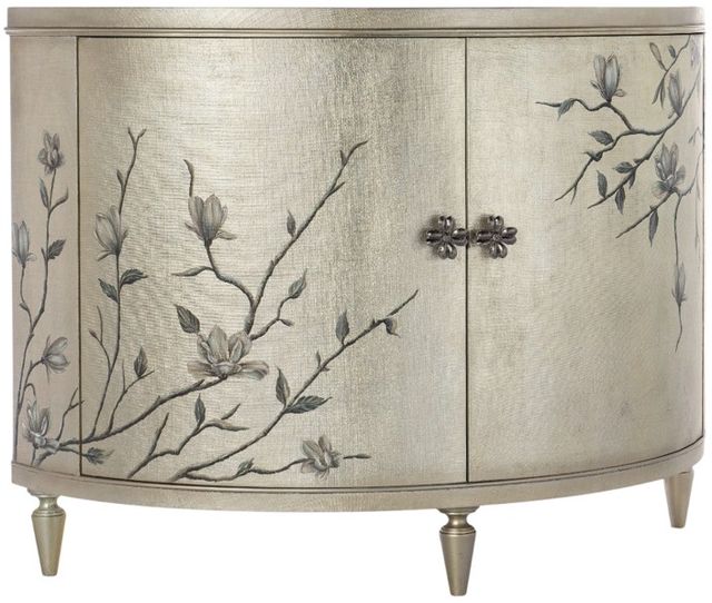 Hooker® Furniture Melange Marguerite Champagne Leaf 2-Door Demilune Chest-0