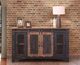 International Furniture Direct Pueblo Brown/Weathered Black 60" TV Stand-1