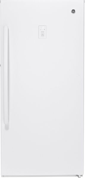 GE® 14.1 Cu. Ft. White Upright Freezer | Famous Tate | Tampa, FL