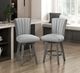 Homelegance® Corvallis Gray/Wire Brushed Gray Swivel Counter Height Chair-1
