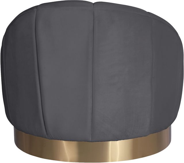 Meridian Furniture Shelly Grey Velvet Chair-3