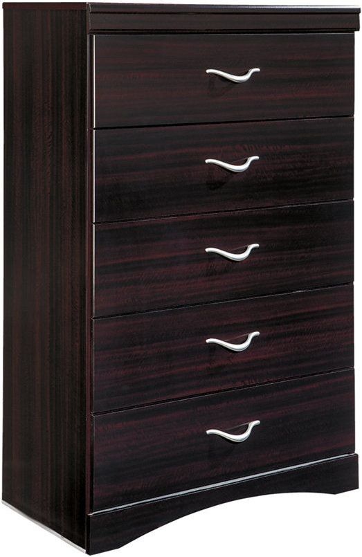 Signature Design by Ashley® Zanbury 5-Piece Merlot Queen Panel Bed Set-3