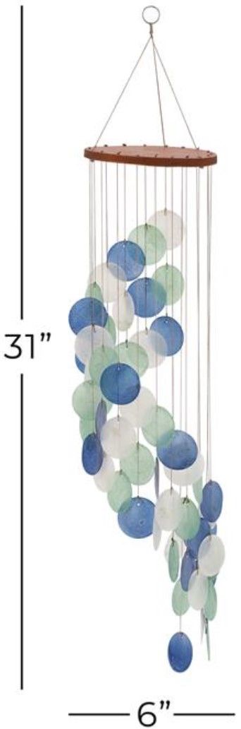 Deco Marche Blue 31" Windchime-1
