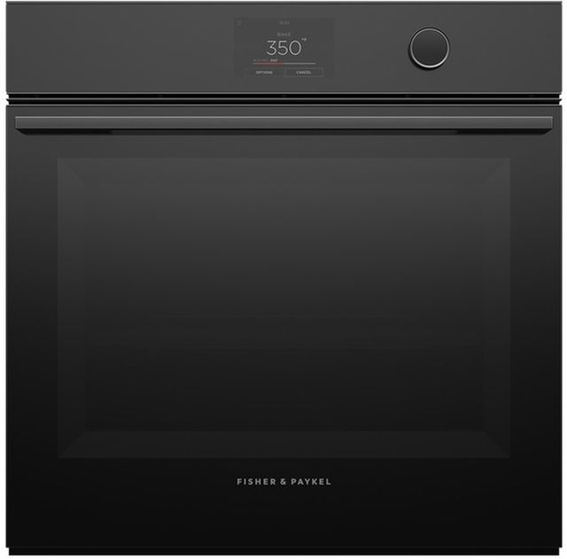 Fisher & Paykel Series 9 24" Black Glass Single Electric Wall Oven