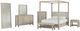 Coaster® Solano Beige/Weathered Mango 85" Canopy Queen Bed-2