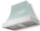 La Cornue CornuFé Cascade 36" Roquefort Wall Mounted Range Hood with Polished Chrome Trim-0