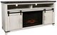 Jofran Inc. Madison County Vintage White Electric Fireplace Media Console-0