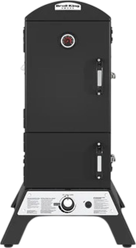 Broil King® Smoke™ 28” Black Freestanding Natural Gas Cabinet Smoker-0