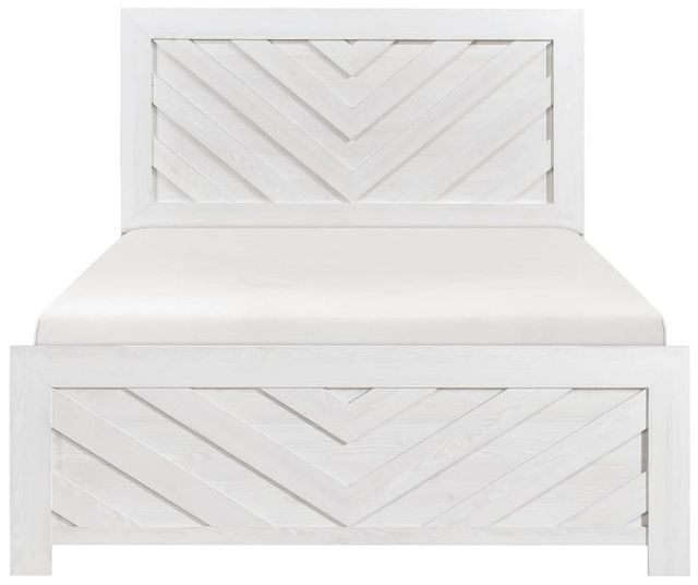Homelegance® Corbin White Full Panel Bed-2