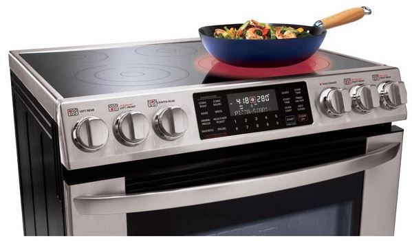 LG 30" Slide In Electric Range-Stainless Steel-3