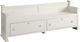 Vaughan-Bassett Scotsman Cream Queen Panel Bed with Elder's Storage Bench Footboard-3