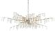 Currey & Company Forest Dawn Textured Silver/Natural Chandelier-0