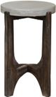 Liberty Furniture Cascade Wire Brush Rustic Brown Side Table with Concrete Top-2