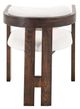 International Furniture Direct Raramuri Black/Ivory Upholstered Dining Arm Chair-5