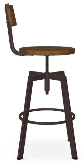 Amisco Customizable Architect Adjustable Corkscrew Stool-2