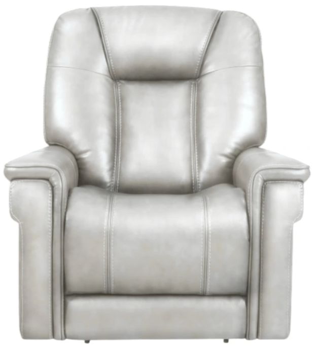 BarcaLounger® Sanibel Rainer Dove Leather Power Recliner-3